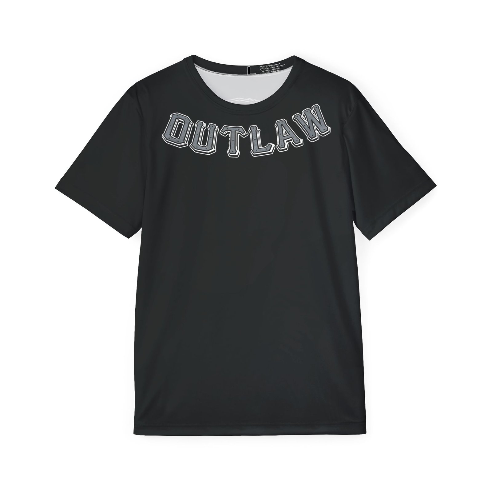 Outlaw Wearz Lawless Skull Sports Jersey T-Shirt - Men's Black Graphic Athletic Tee - Image 6
