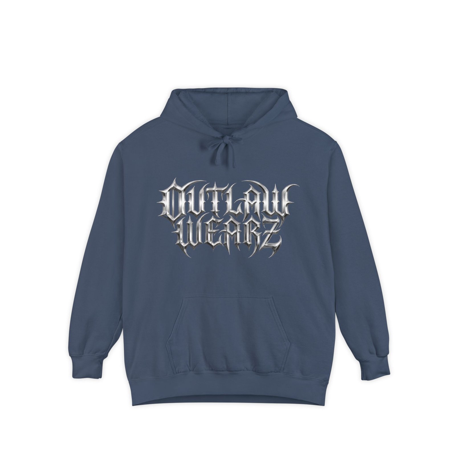 'Outlaw Wearz' - Hoodie - Gothic Chrome Look - Hooded Sweatshirt Jacket - Image 9